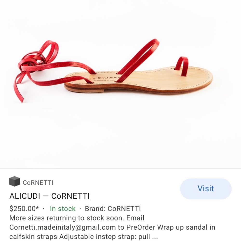 Italian sandals